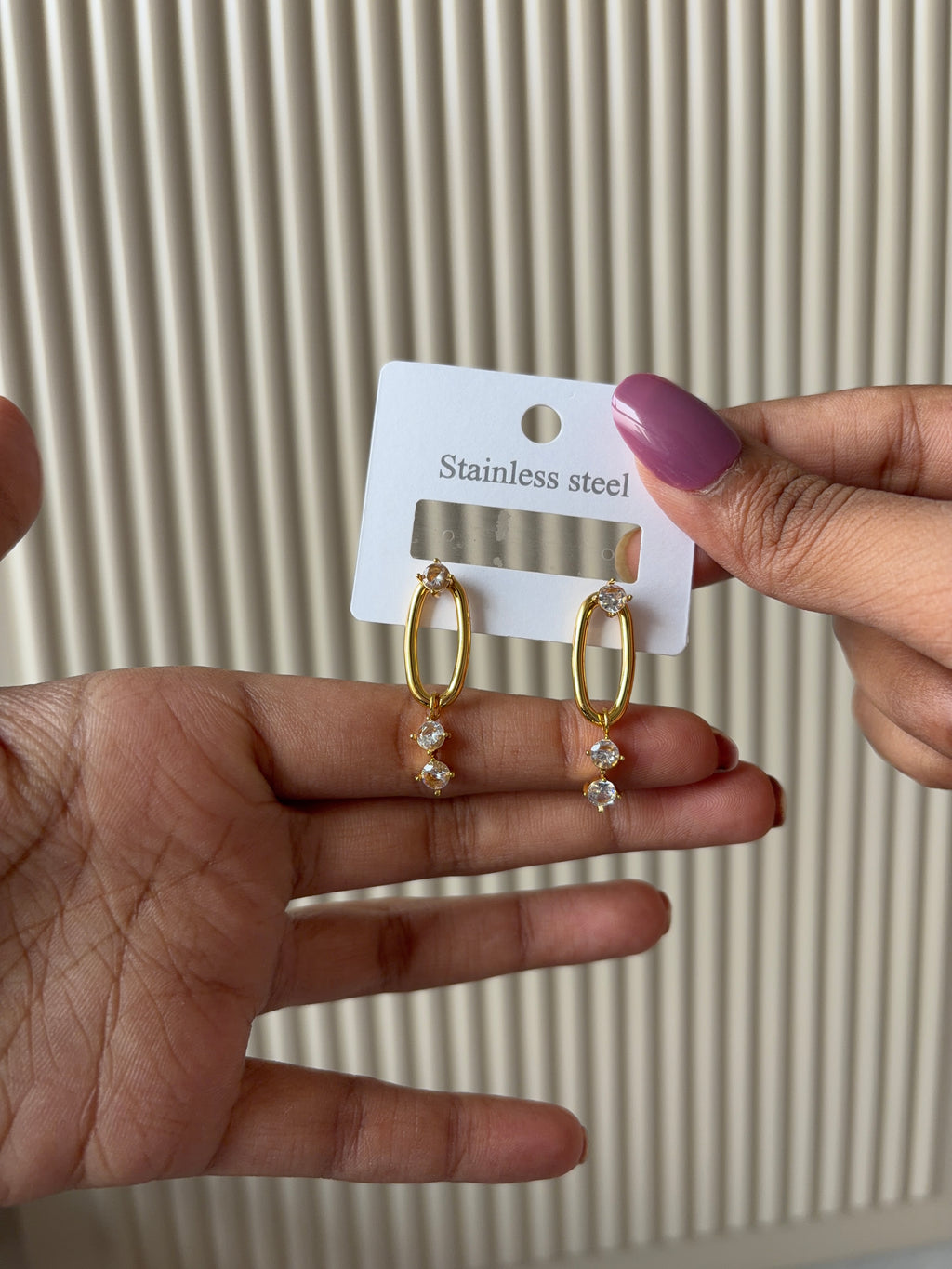 Diana solitaire earrings