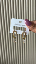 Diana solitaire earrings