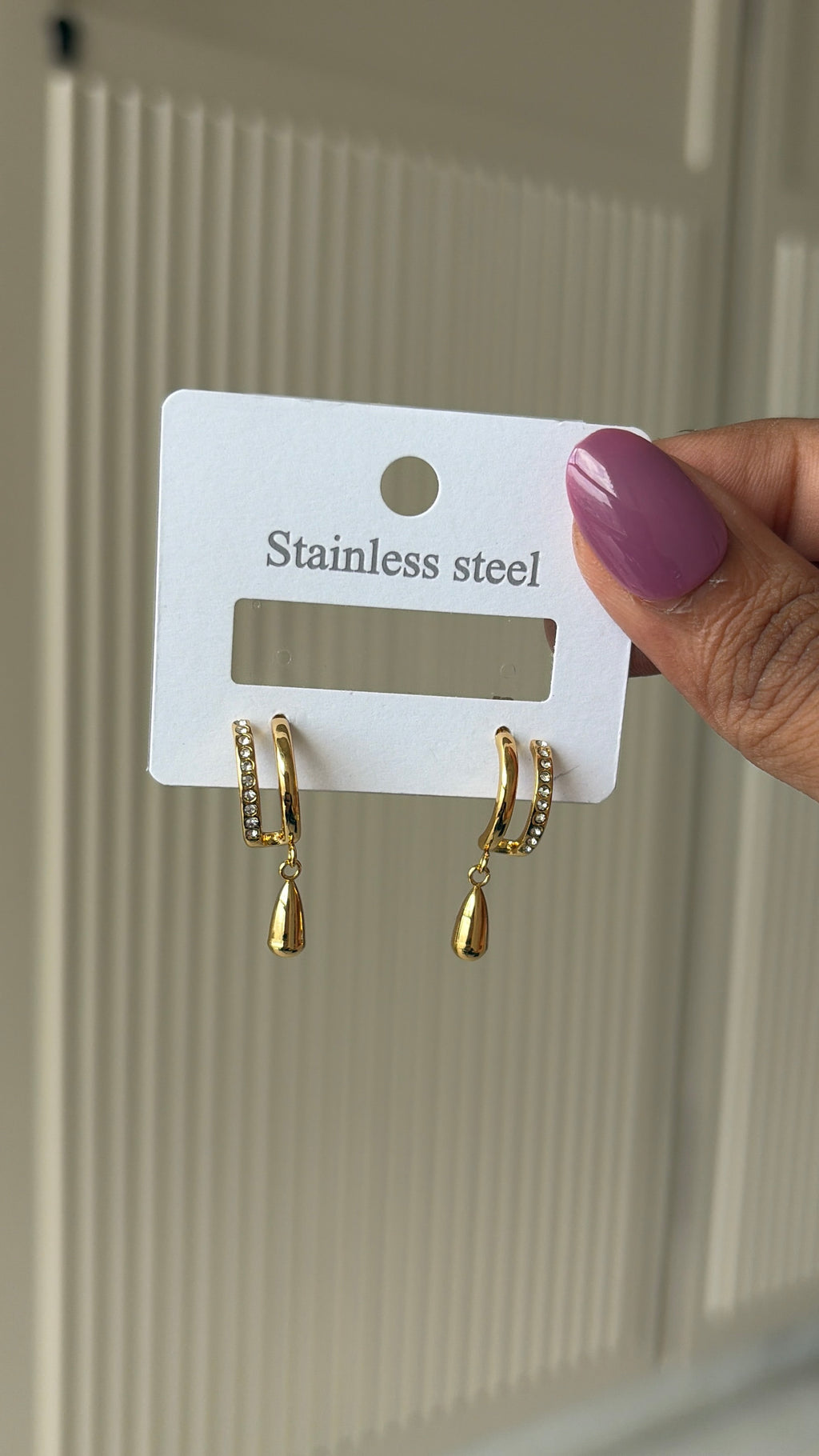 Drop shine earrings