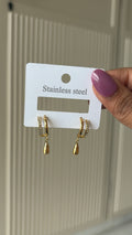 Drop shine earrings