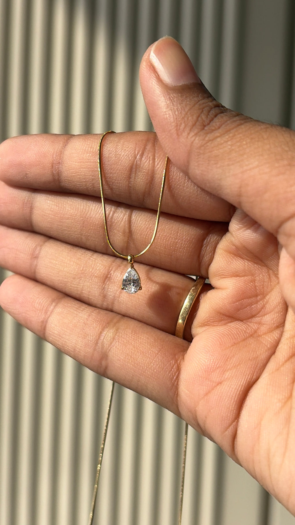 Tear drop necklace
