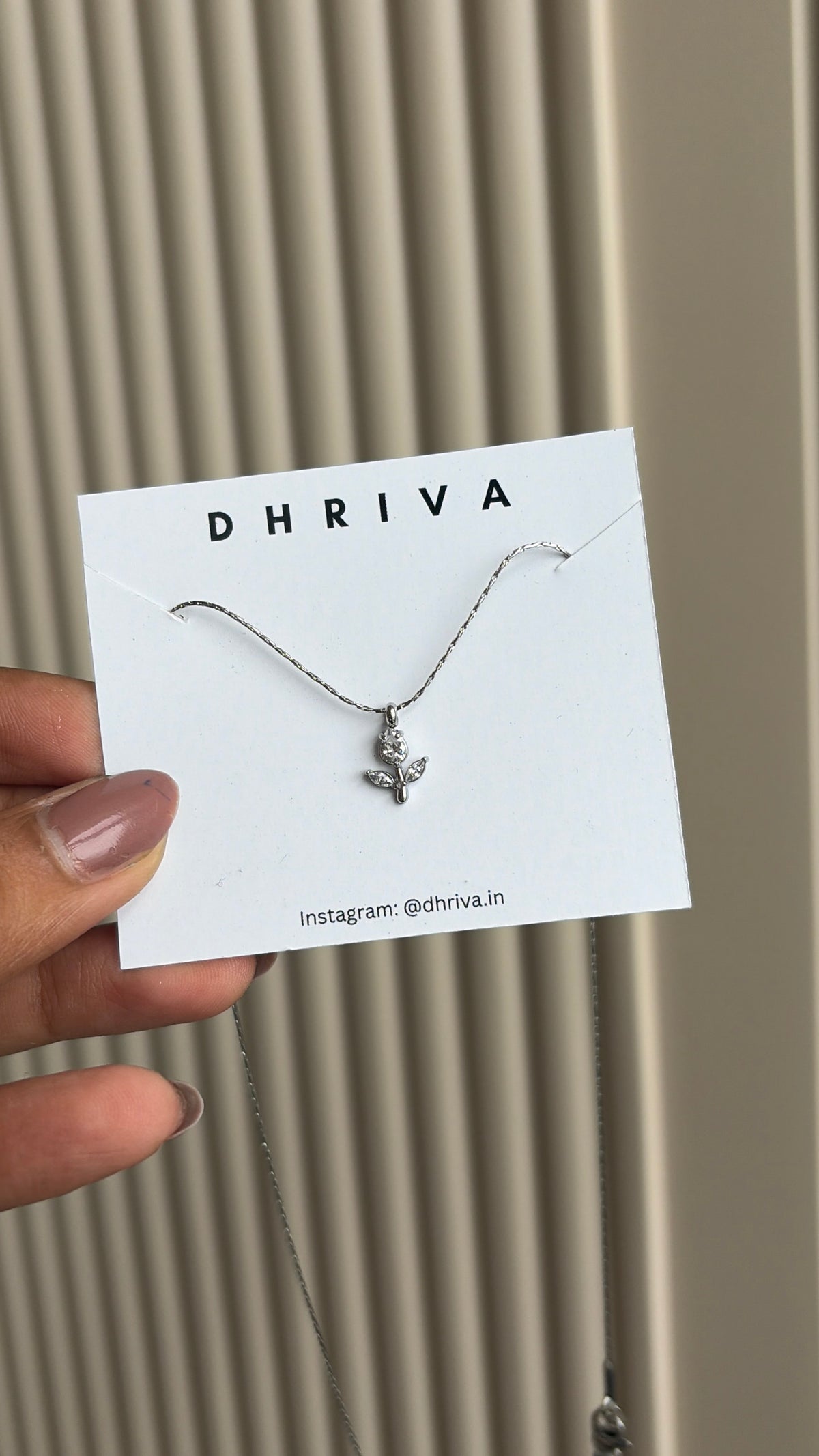Silver Tulip Necklace