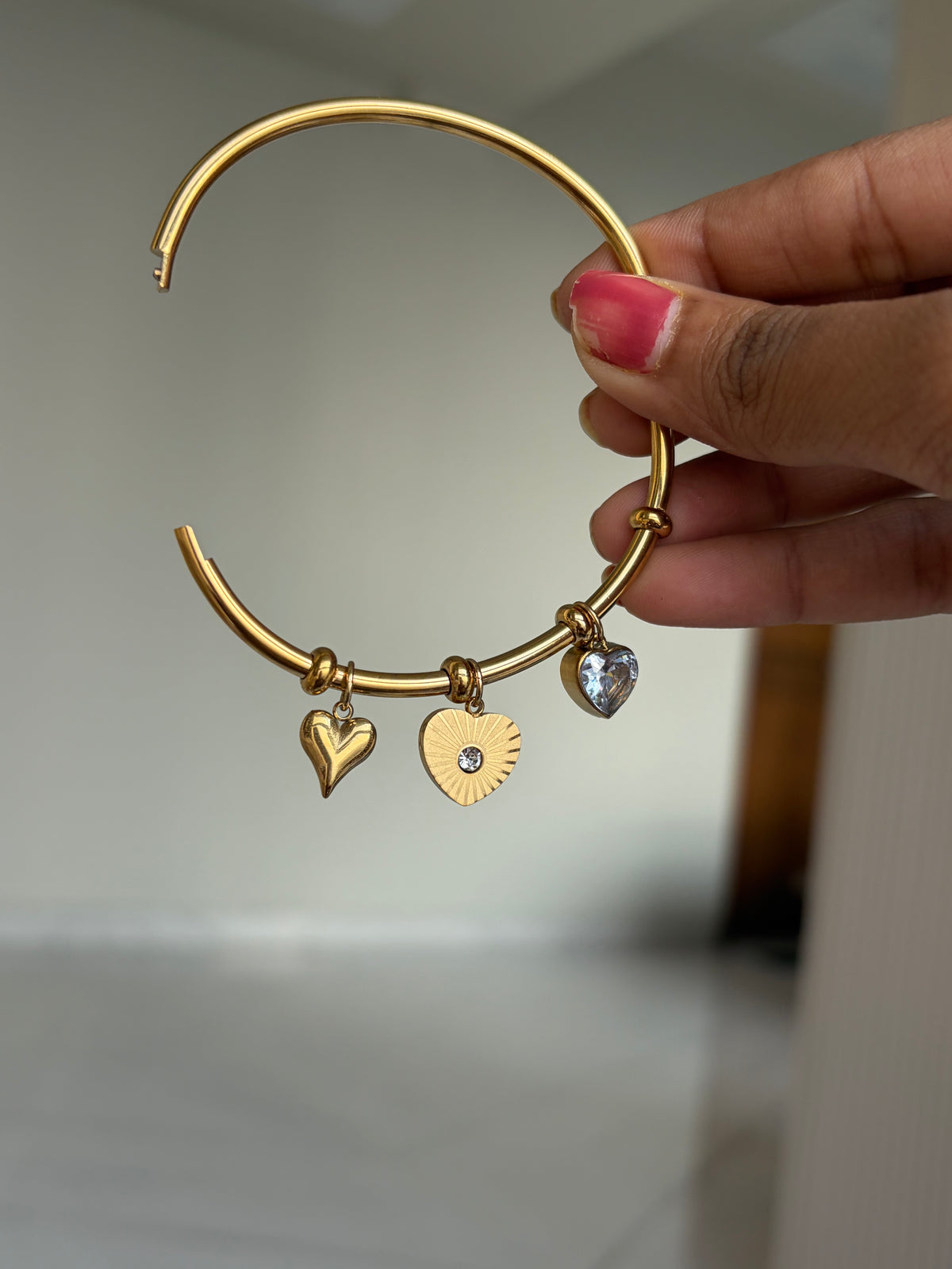 Hearts charms bracelet (normal size)