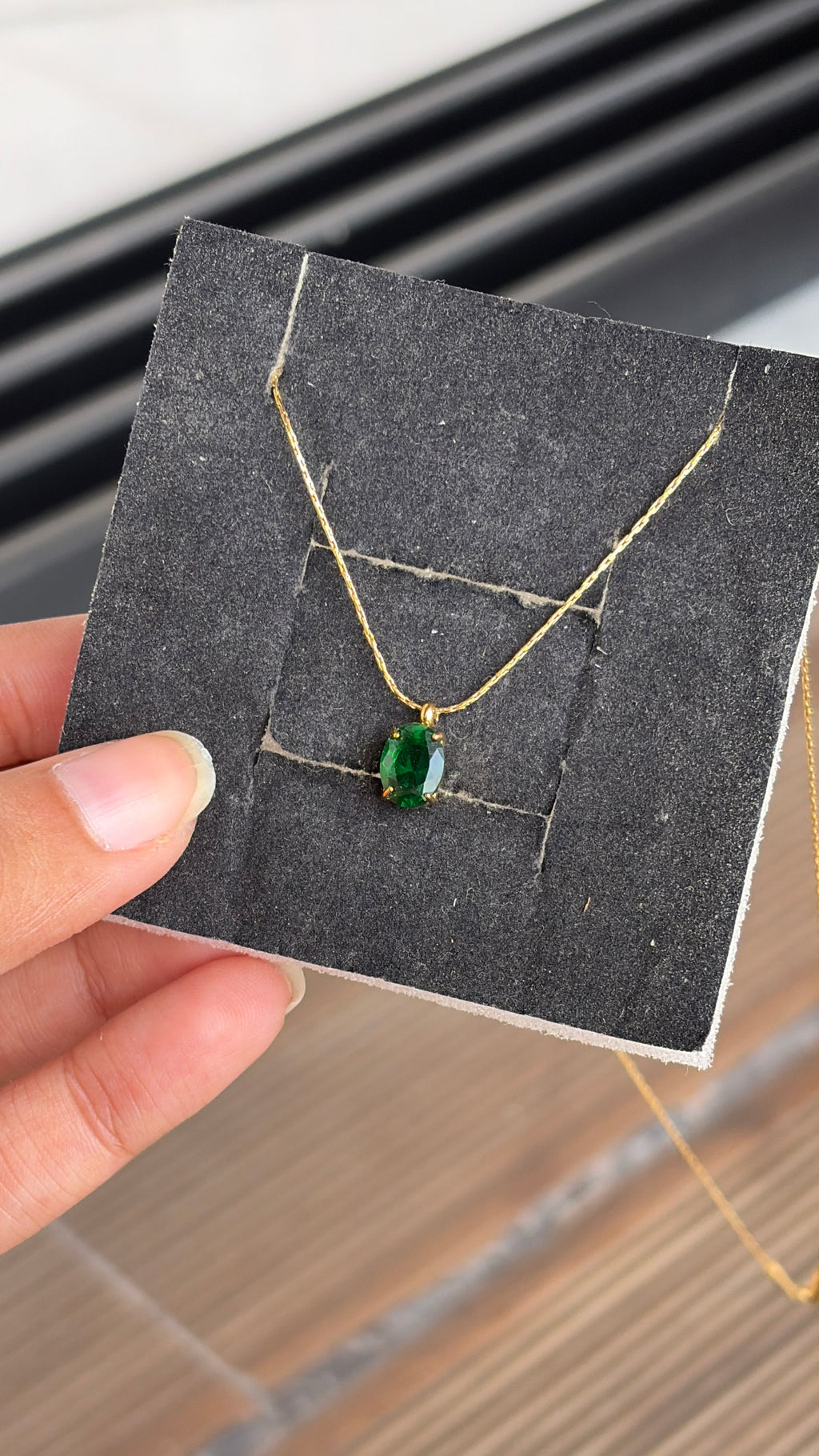 Angel emerald necklace