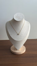 White stone necklace