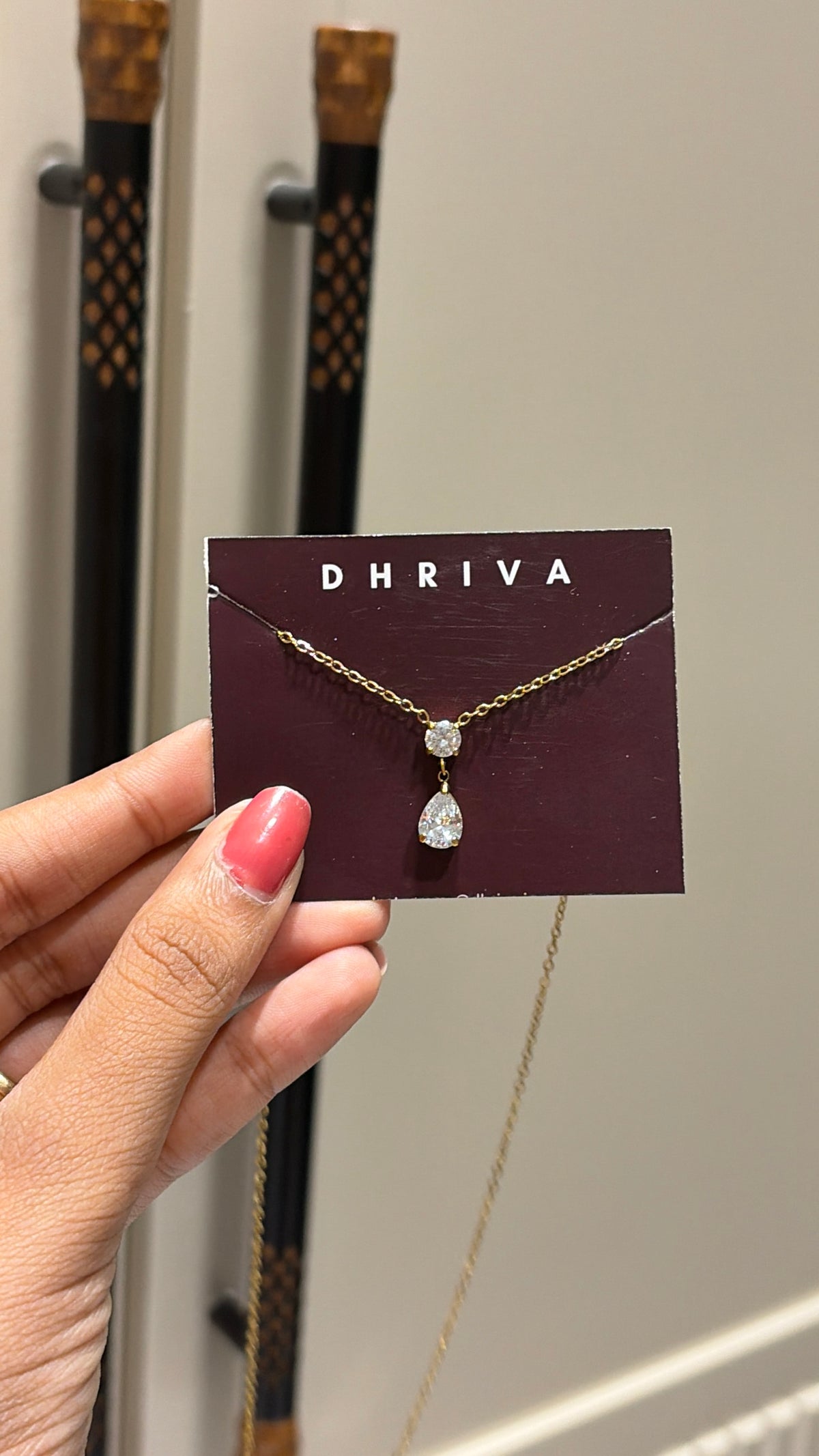 Tear drop necklace