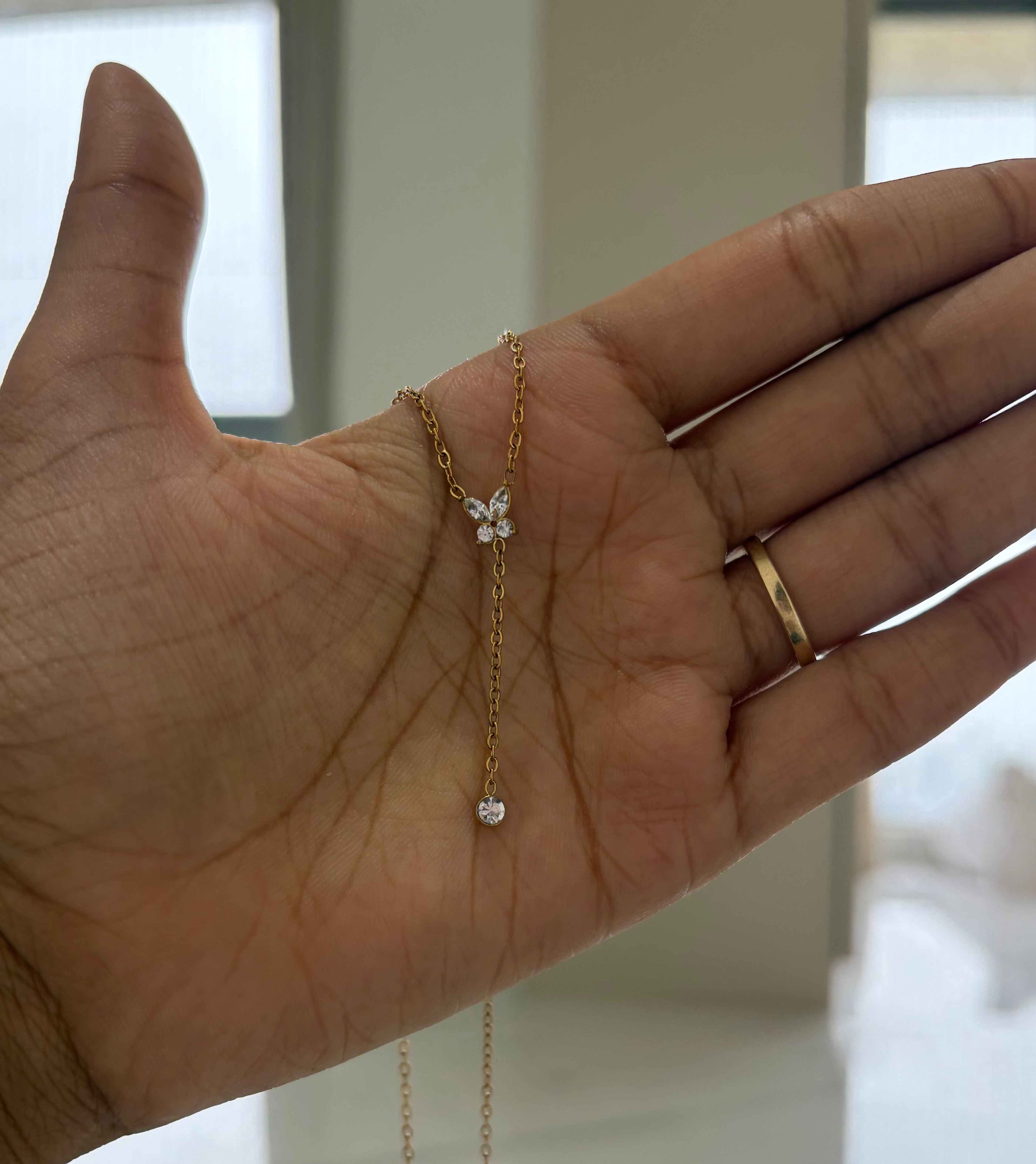 Butterfly Drip Necklace
