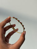 Red tulip magnetic bracelet