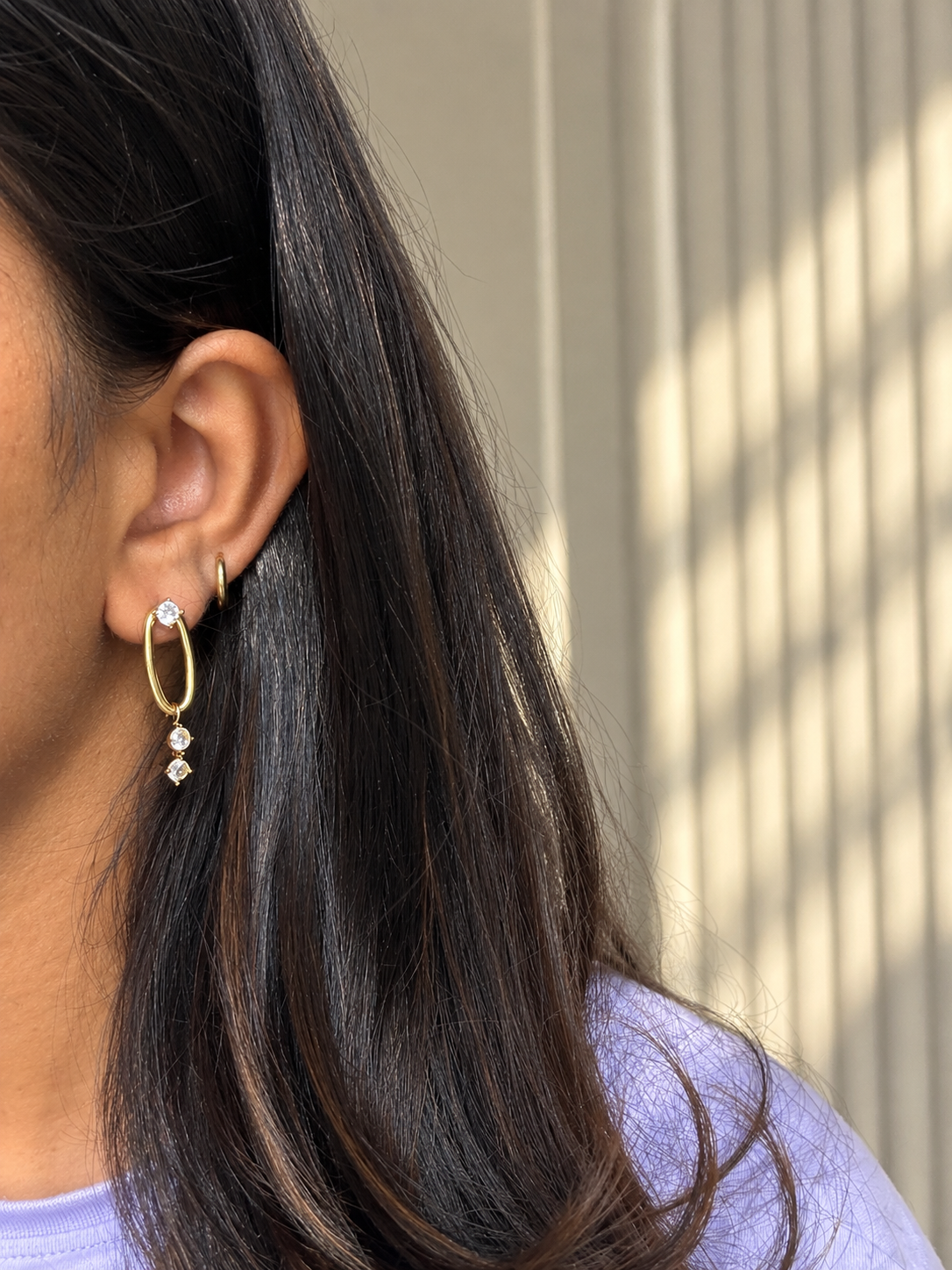Diana solitaire earrings