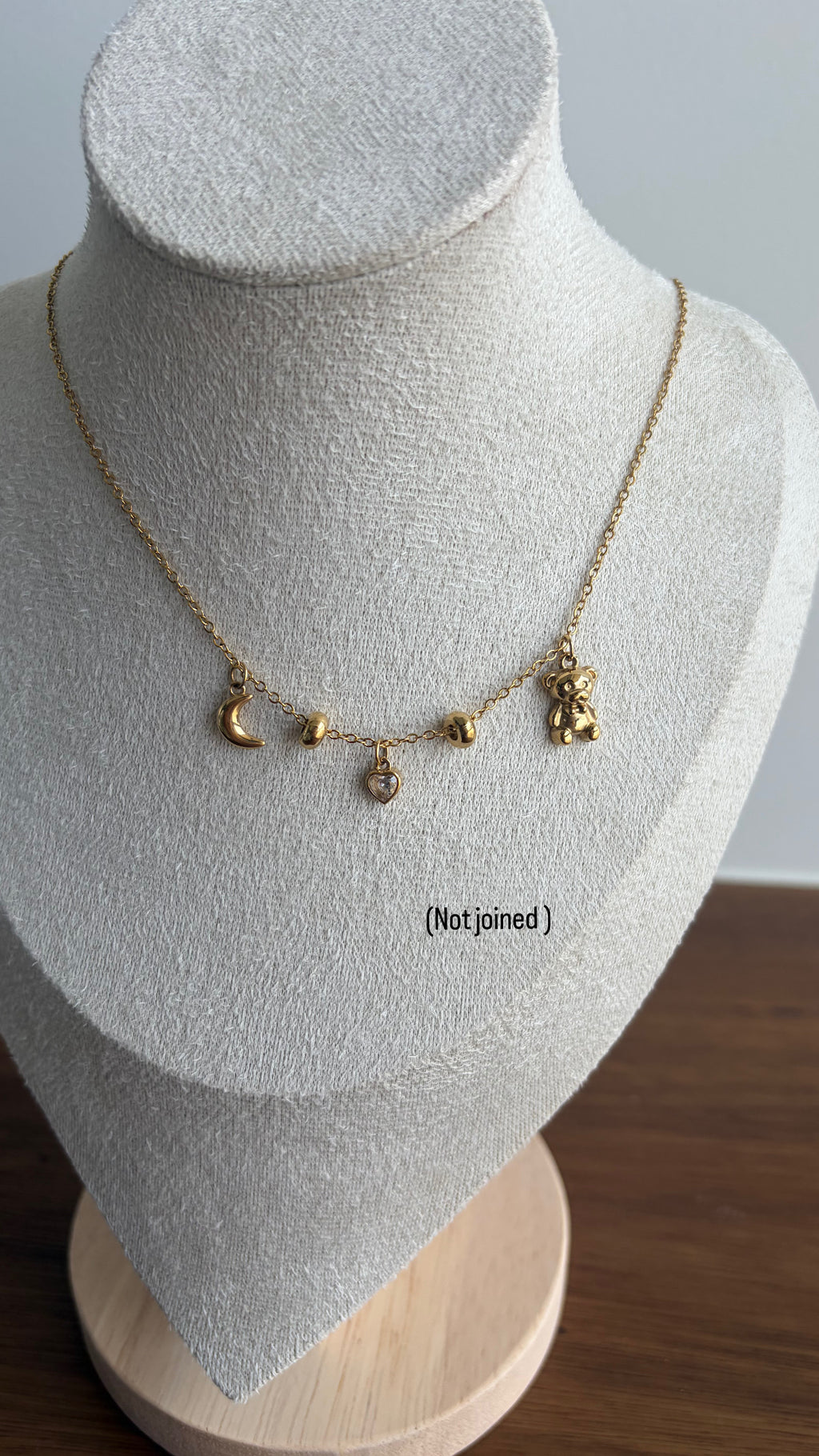Teddy heart necklace