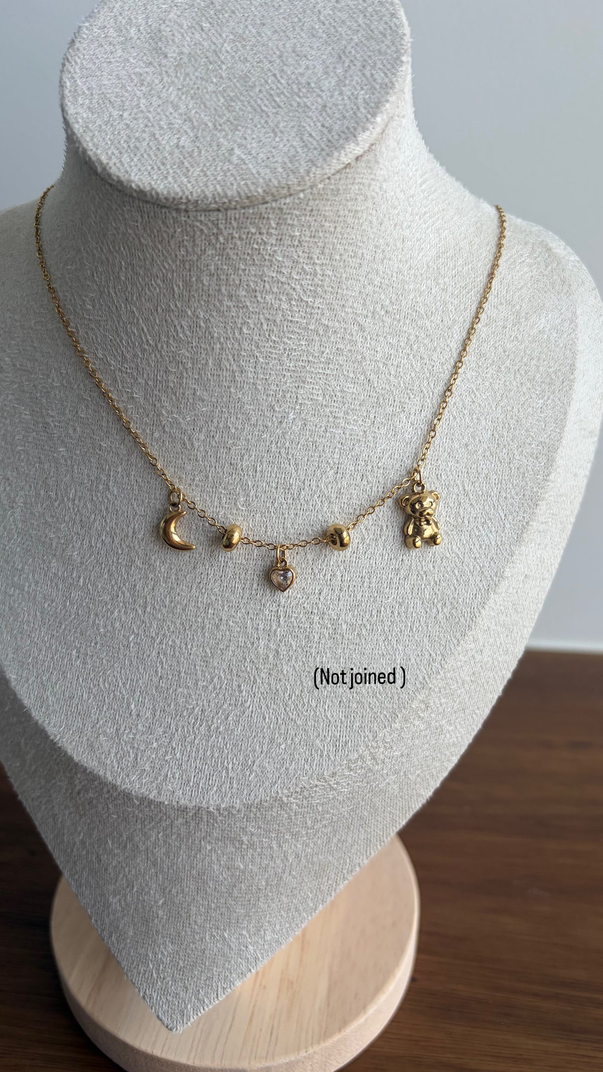 Teddy heart necklace
