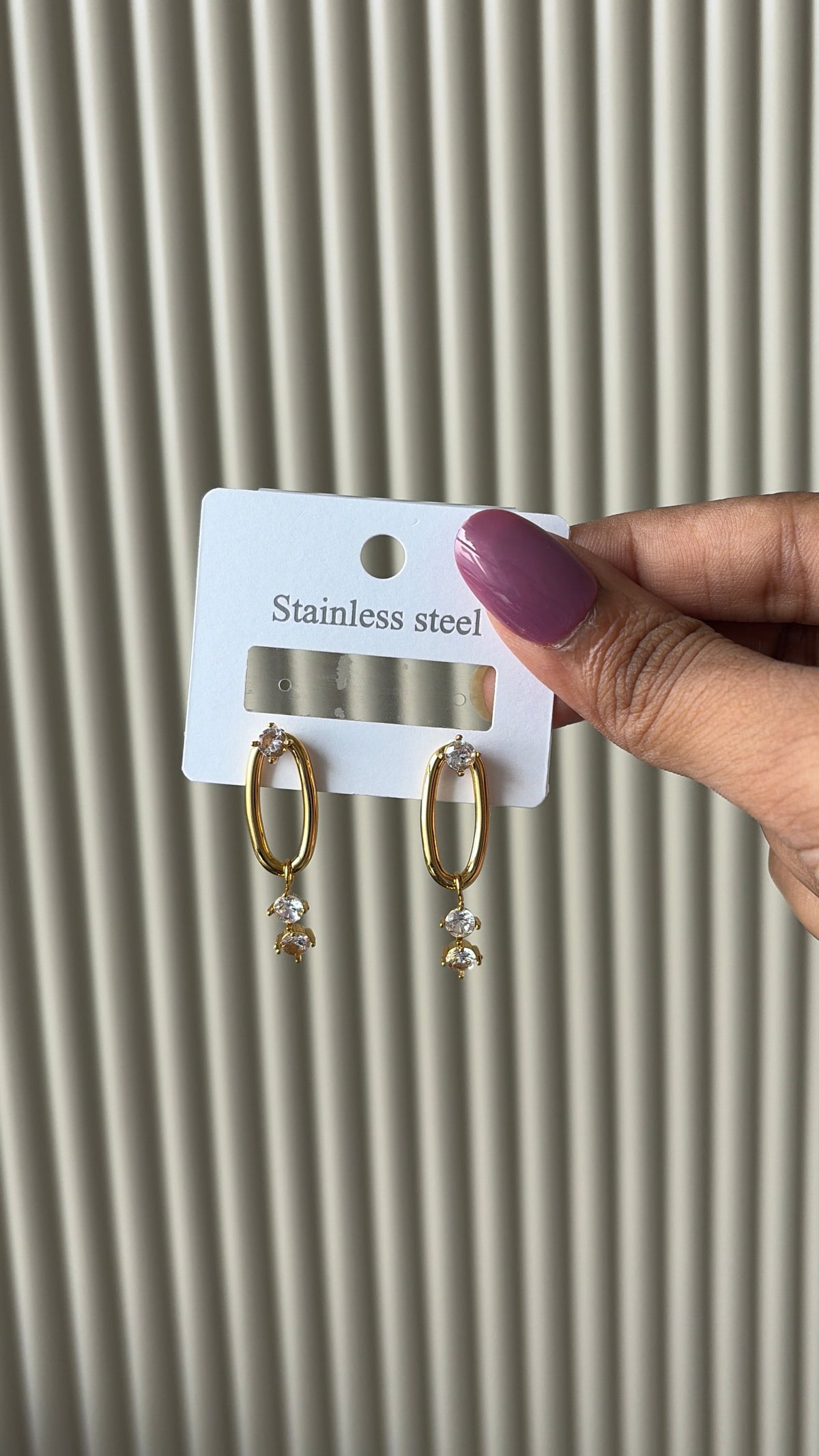 Diana solitaire earrings