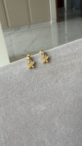 Butterfly dangling piercing earrings