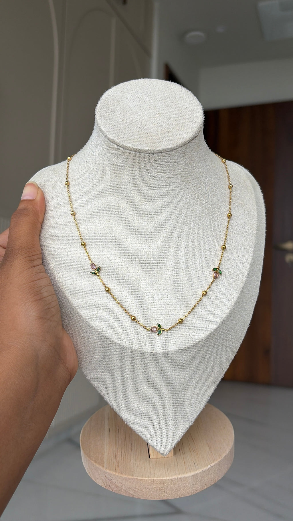 Blush tulip necklace 2.0