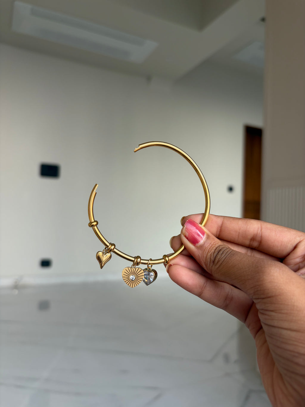 Hearts charms bracelet (normal size)