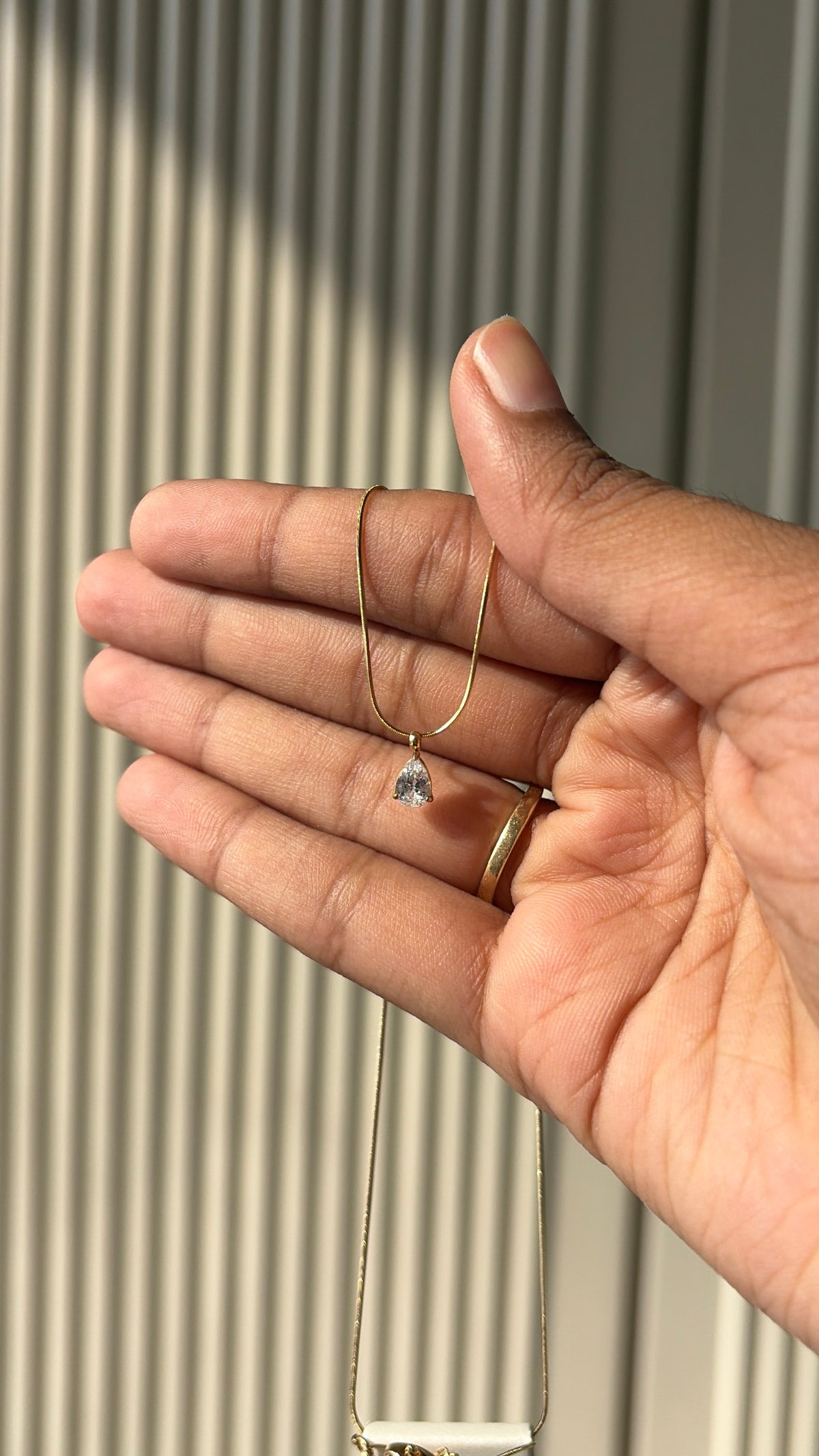 Tear drop necklace