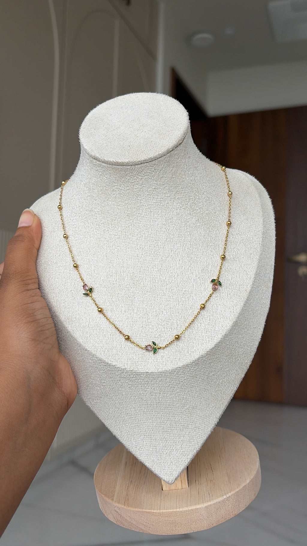 Blush tulip necklace 2.0