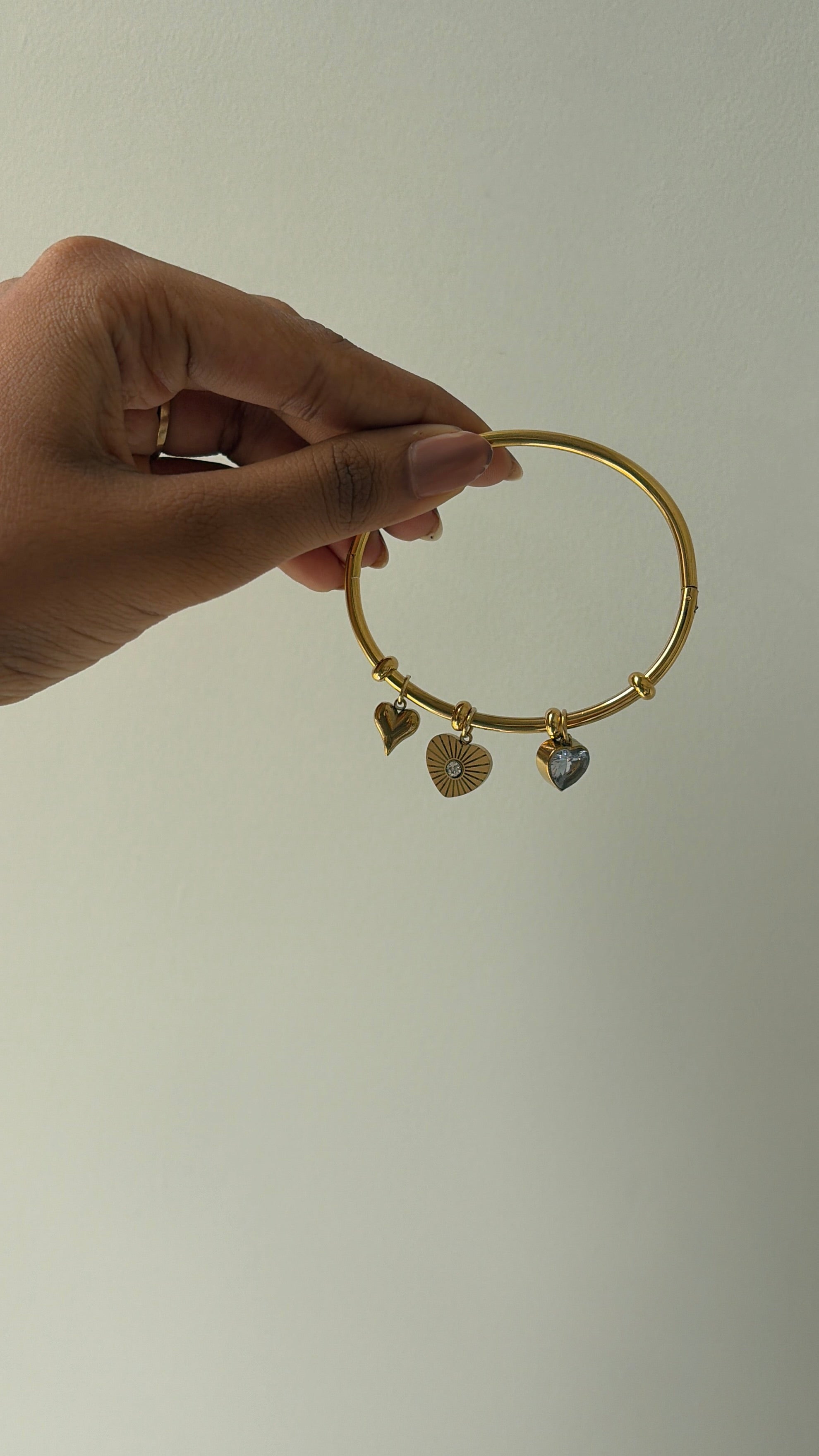 Hearts charms bracelet (normal size)