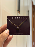White Minimal Tulip Necklace