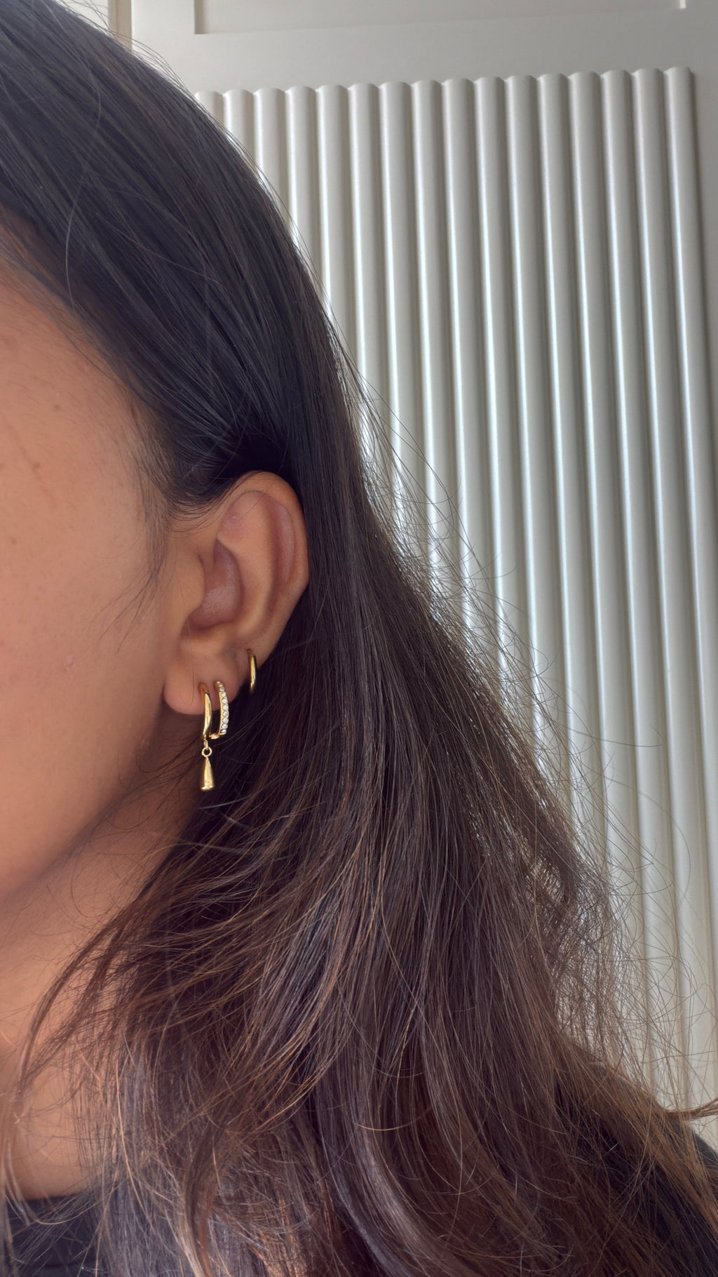 Drop shine earrings