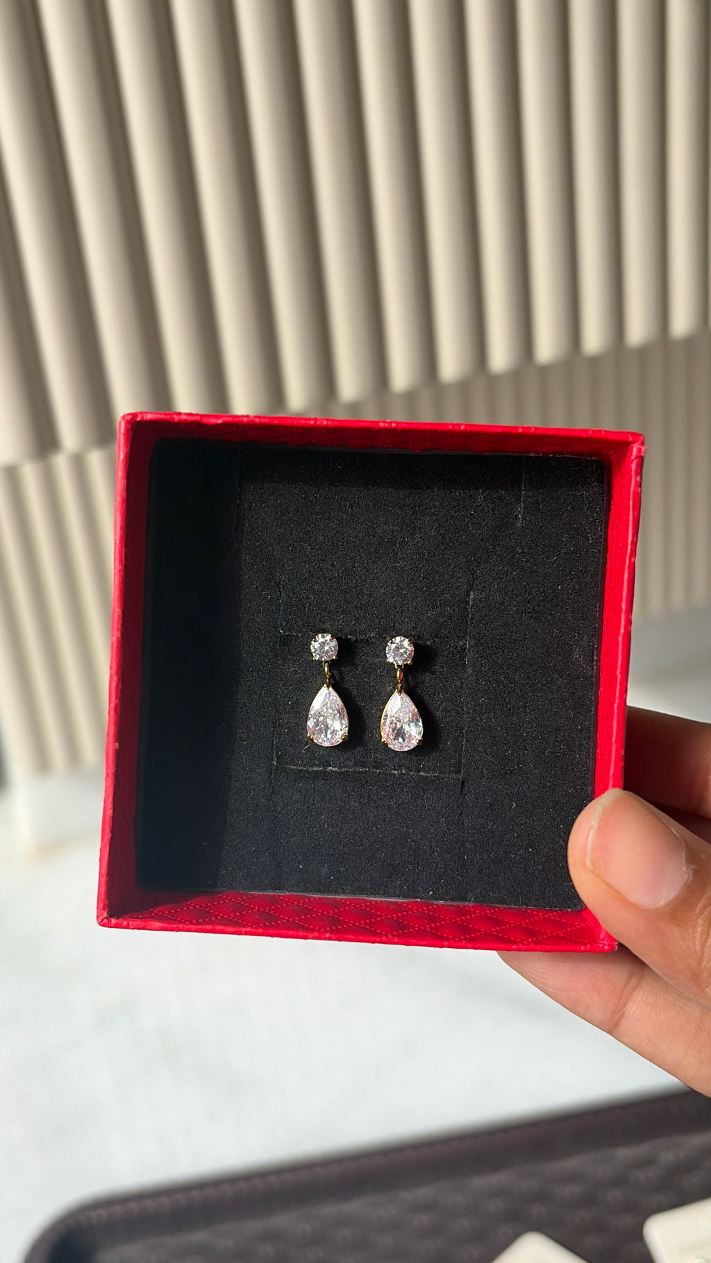 Tear drop earrings