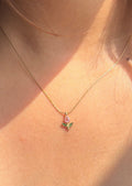 Pink Minimal Tulip Necklace