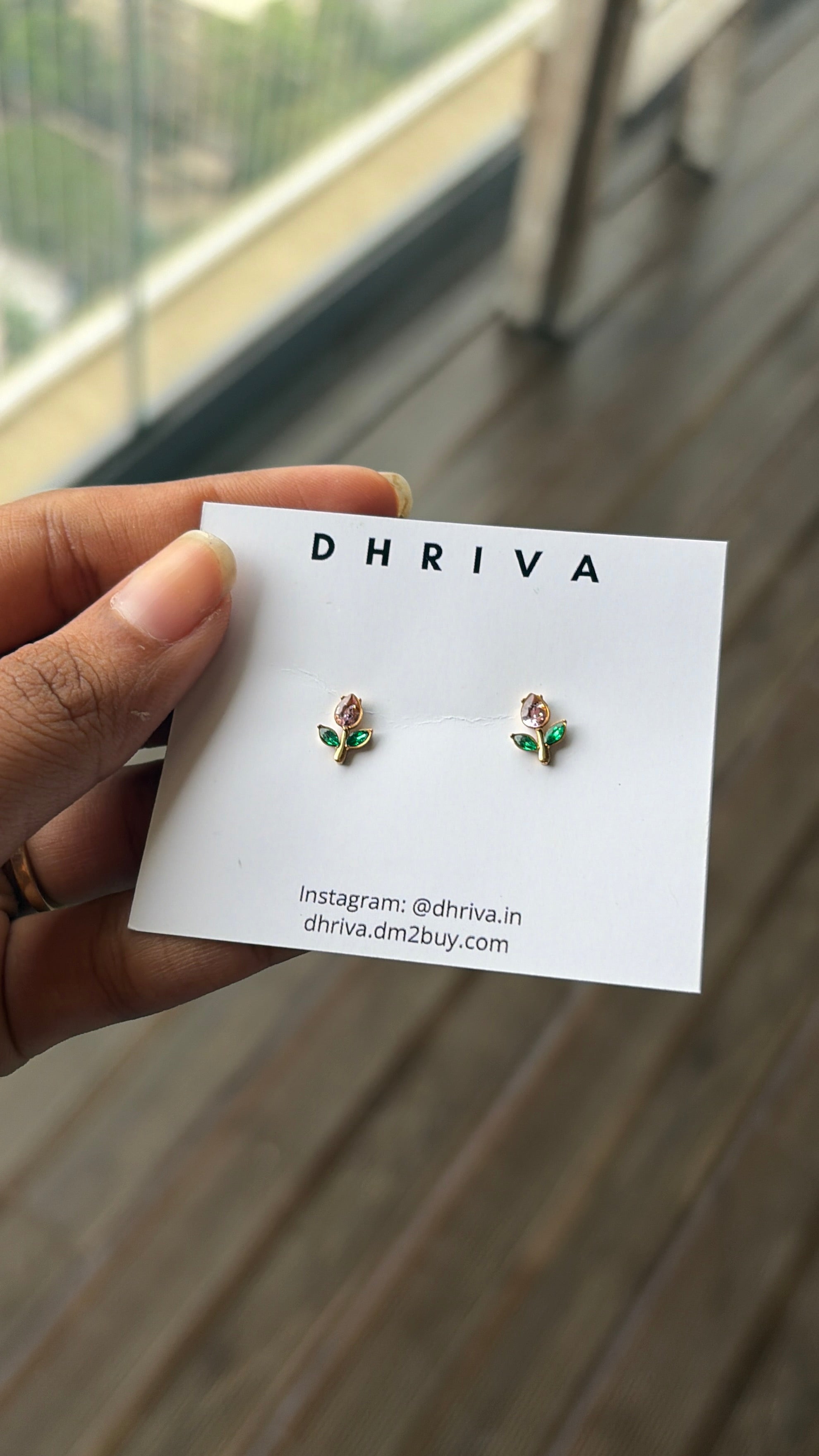 Pink Tulip Earrings