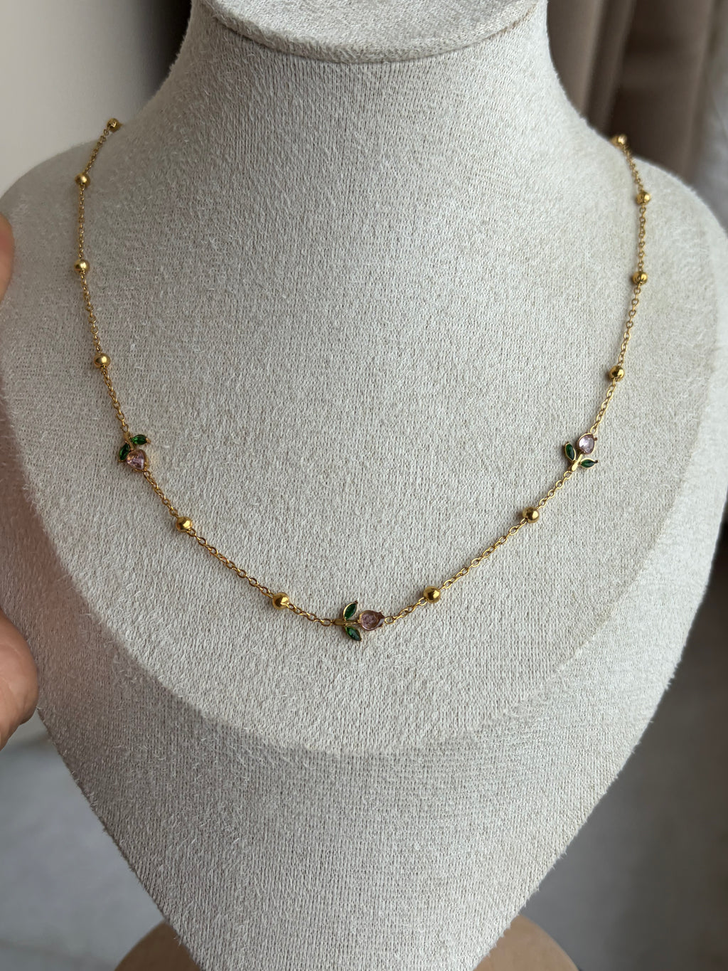 Blush tulip necklace 2.0