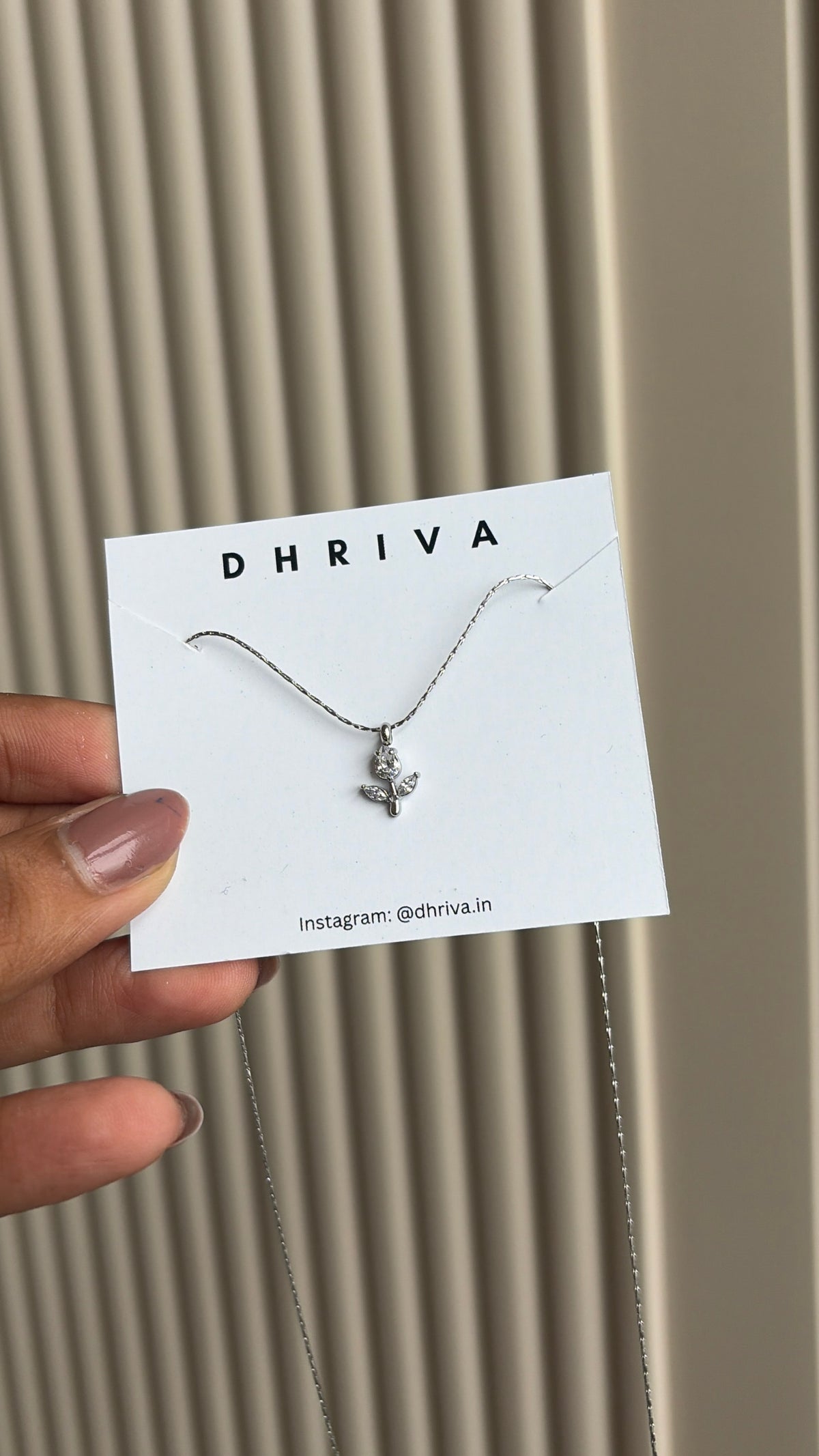 Silver Tulip Necklace