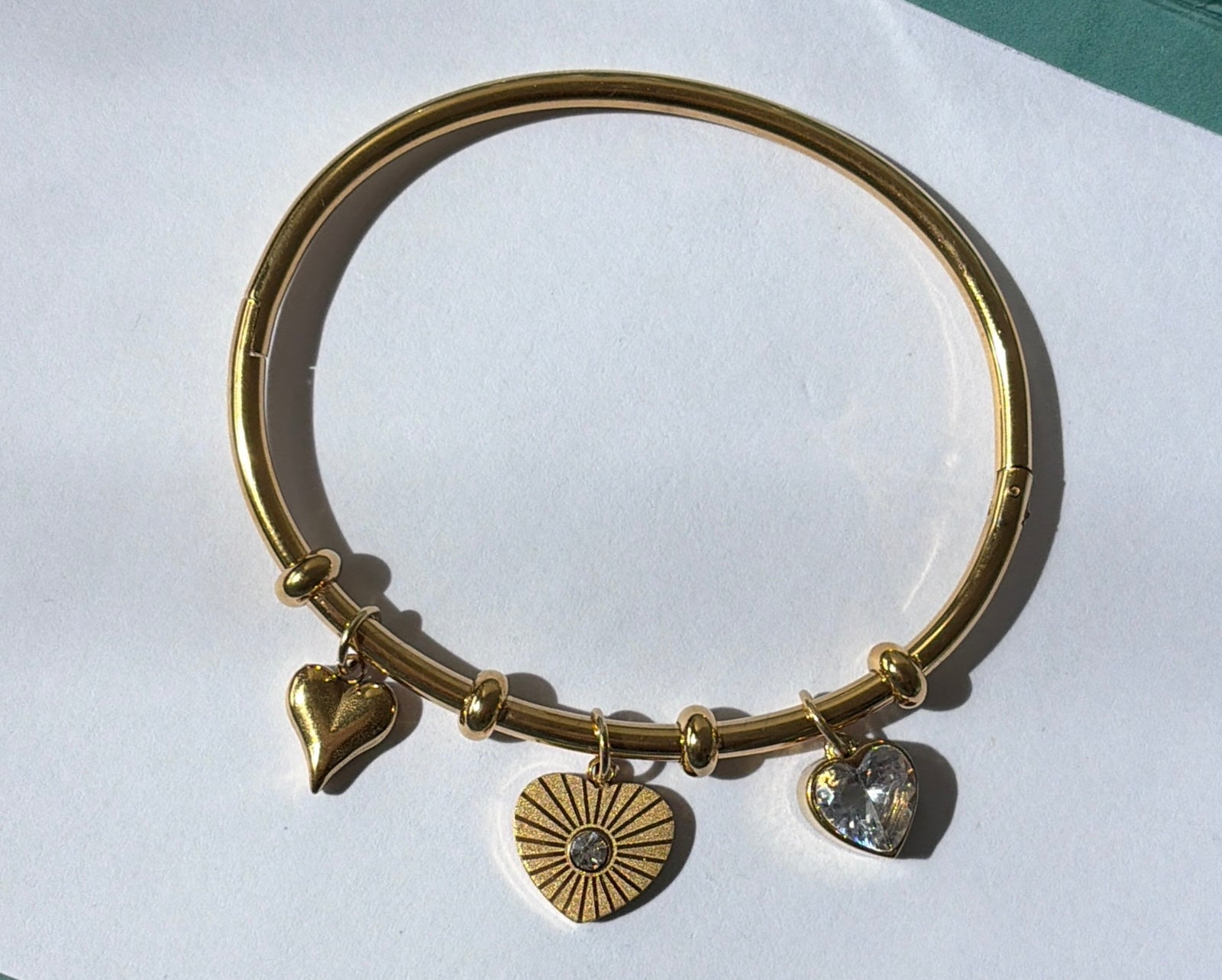 Hearts charms bracelet (normal size)