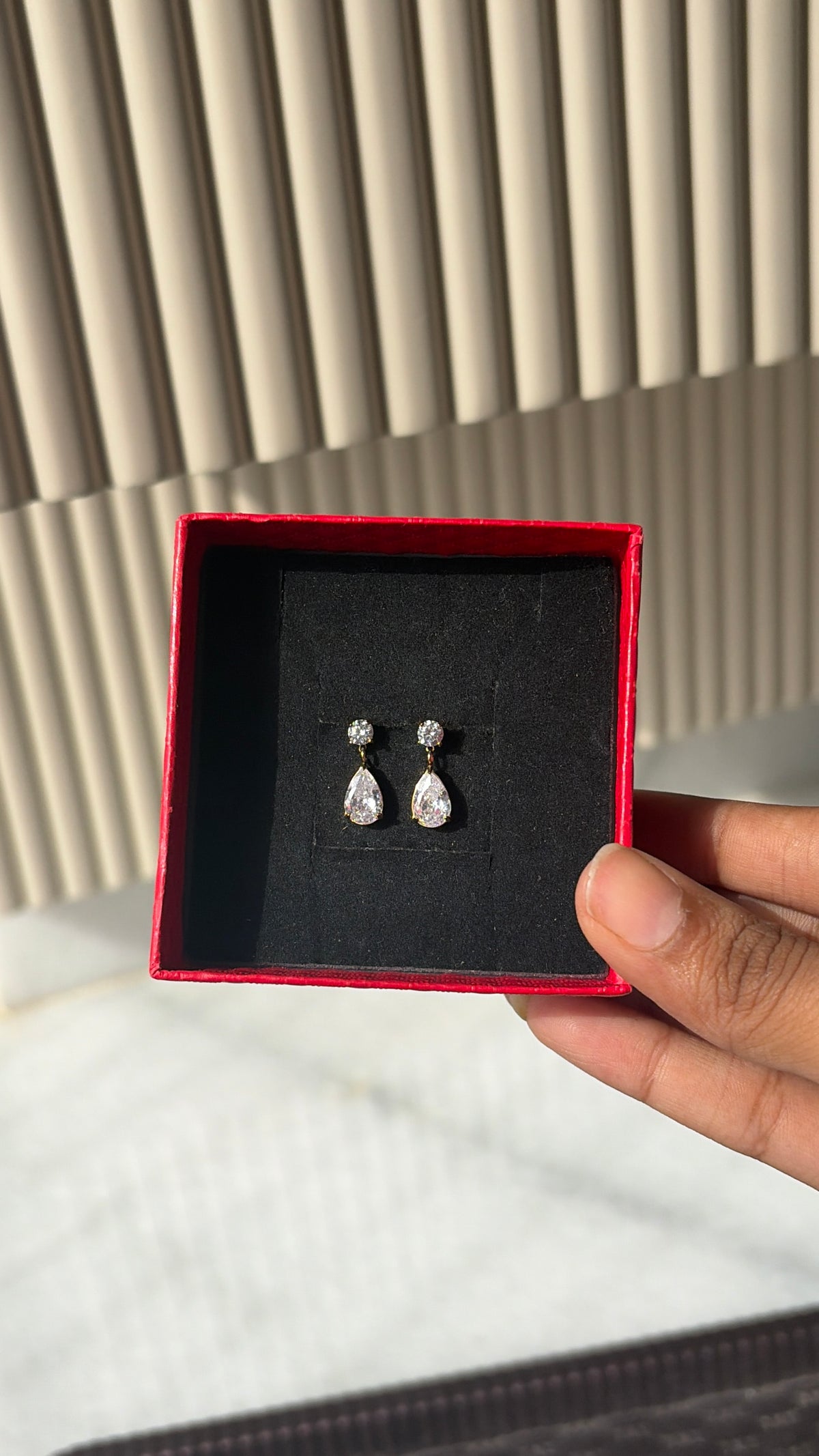 Tear drop earrings