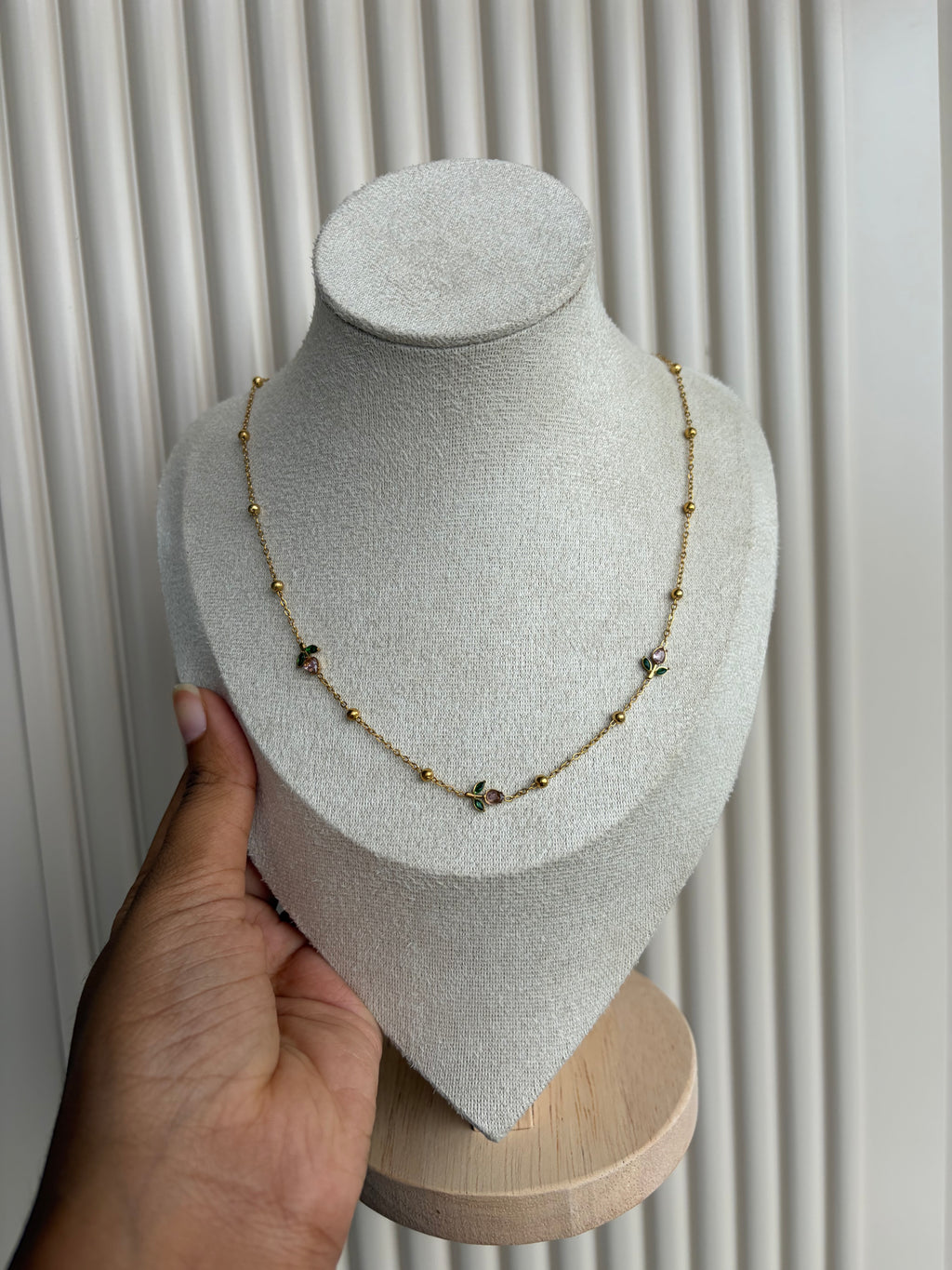 Blush tulip necklace 2.0