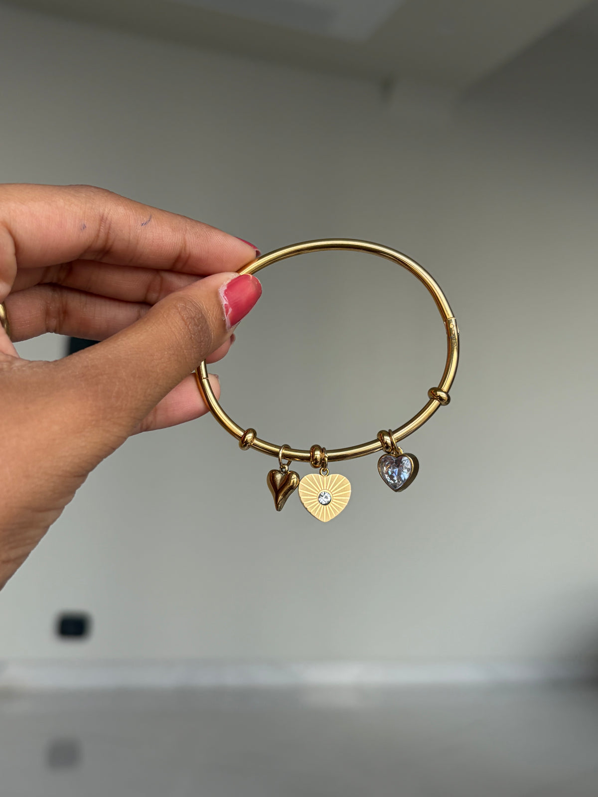 Hearts charms bracelet (normal size)