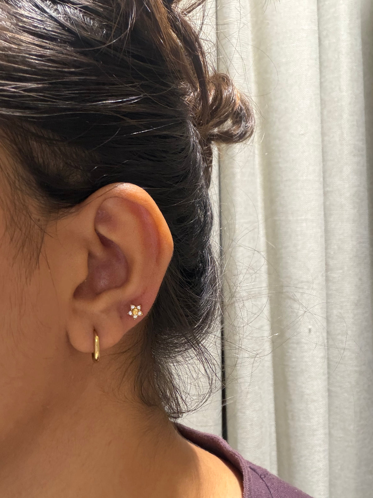 Mini flora ball back studs
