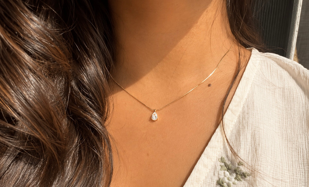 Tear drop necklace