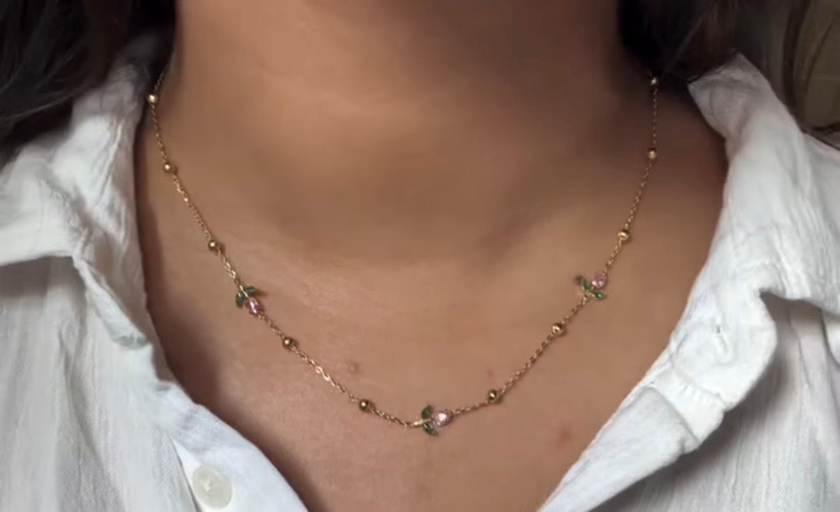 Blush Tulip Necklace