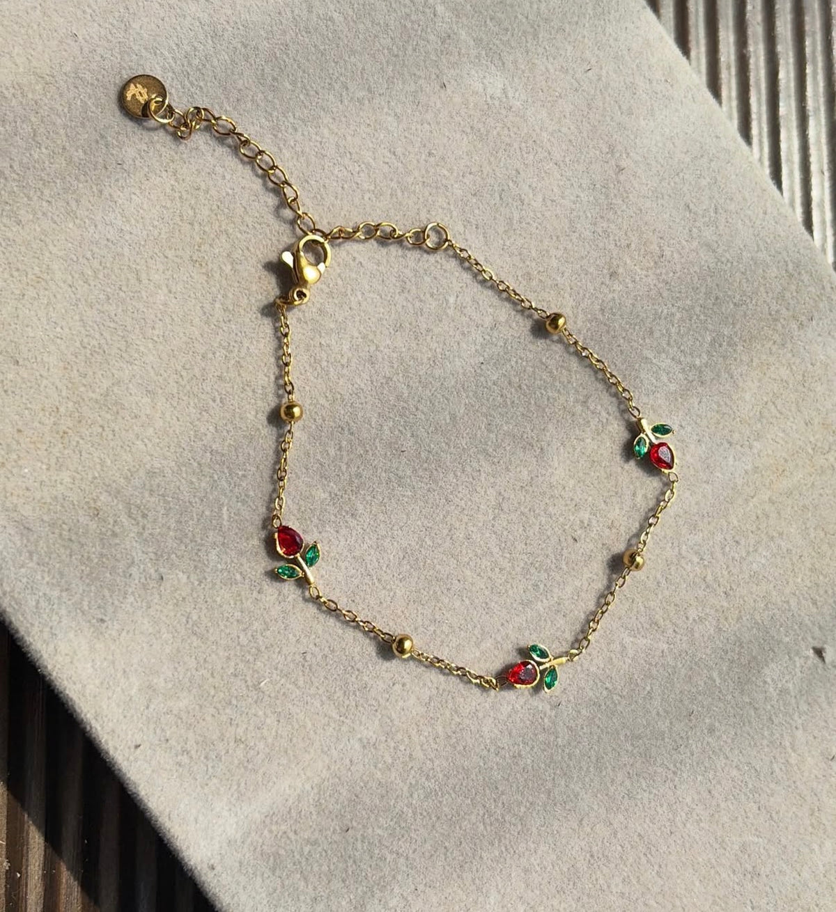 Mini tulip red bracelet