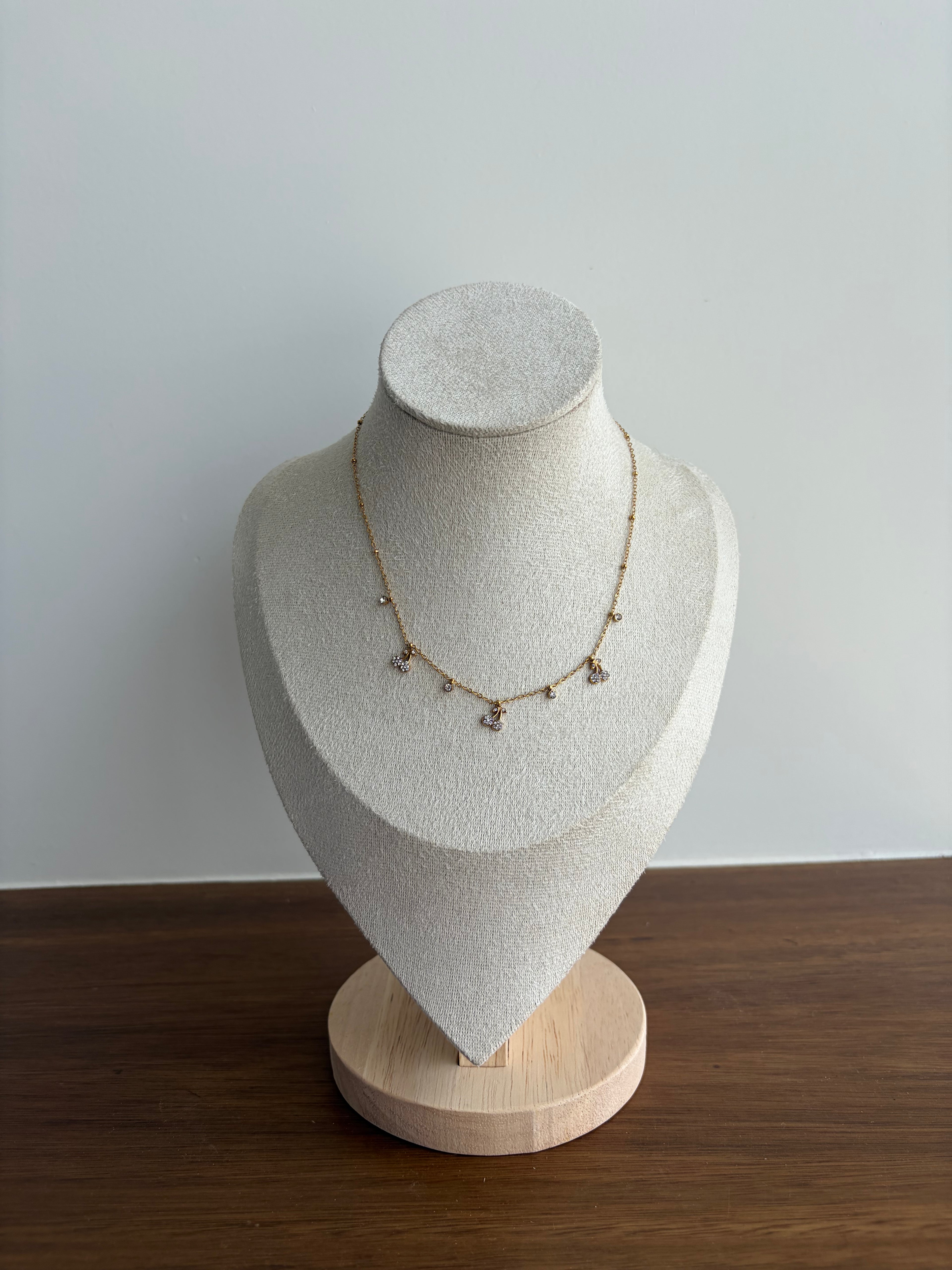 Cherry charm necklace