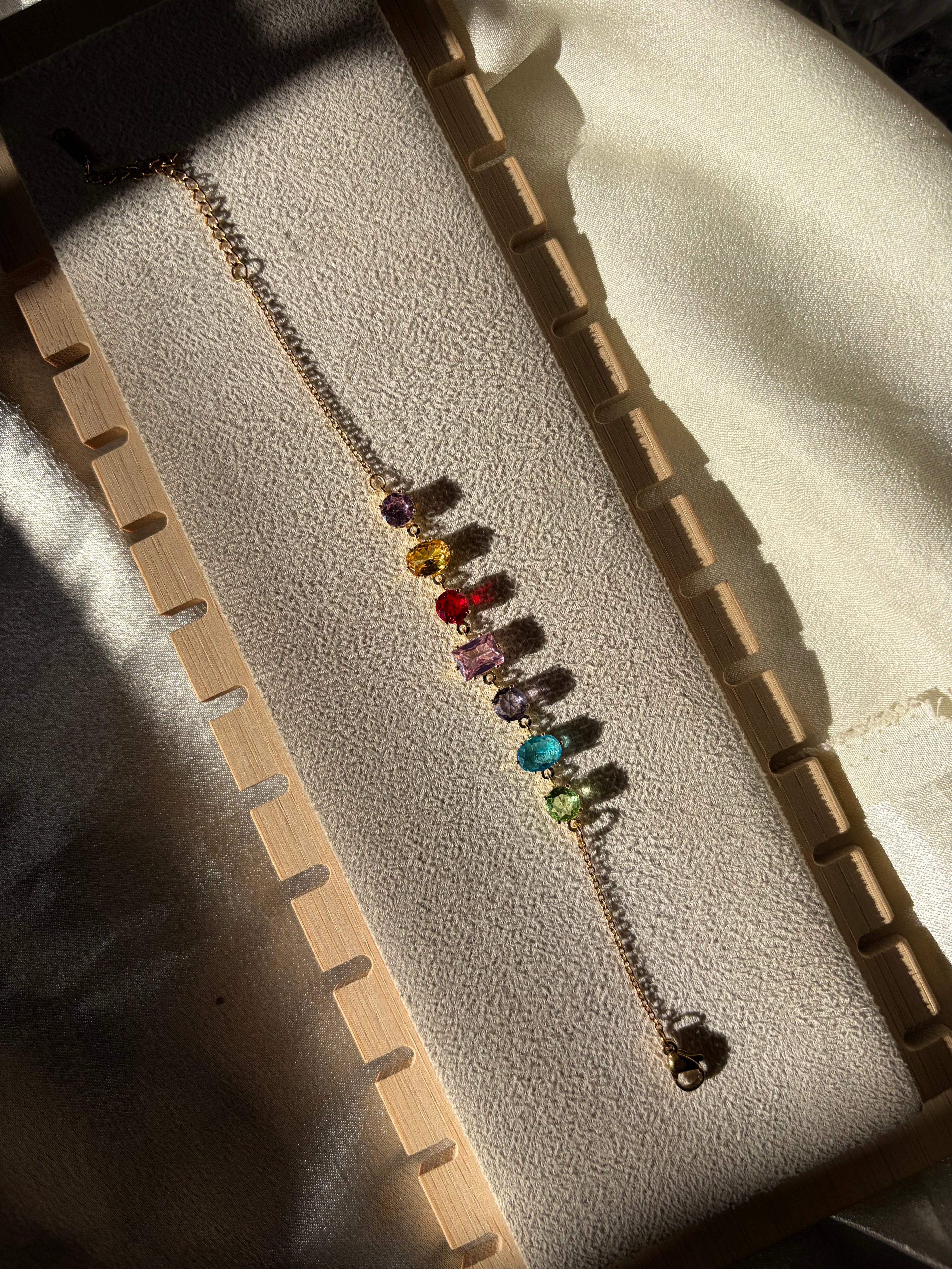 Multi gems bracelet
