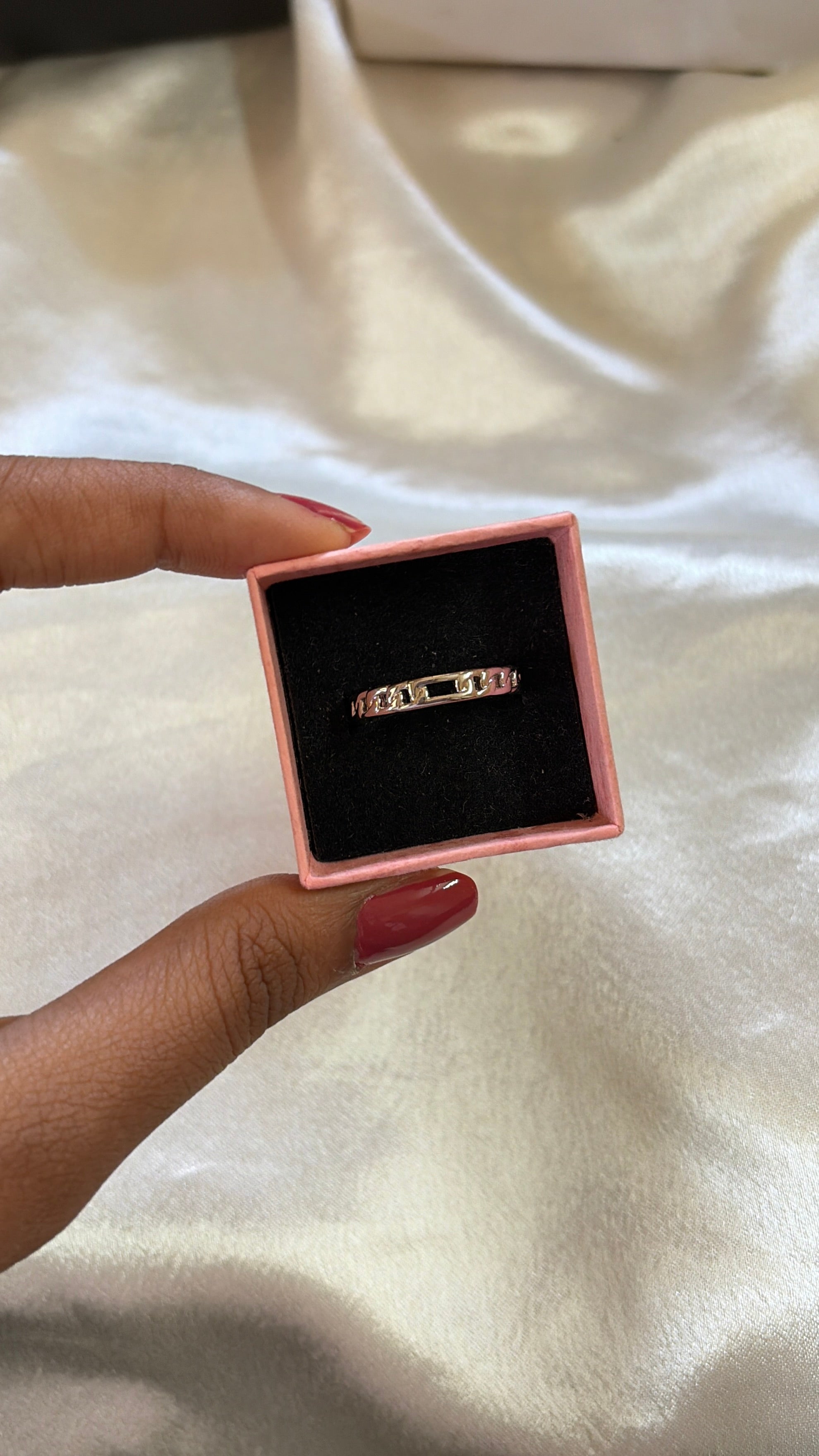 Minimal silver ring (adjustable )