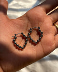 bliss silver hoops