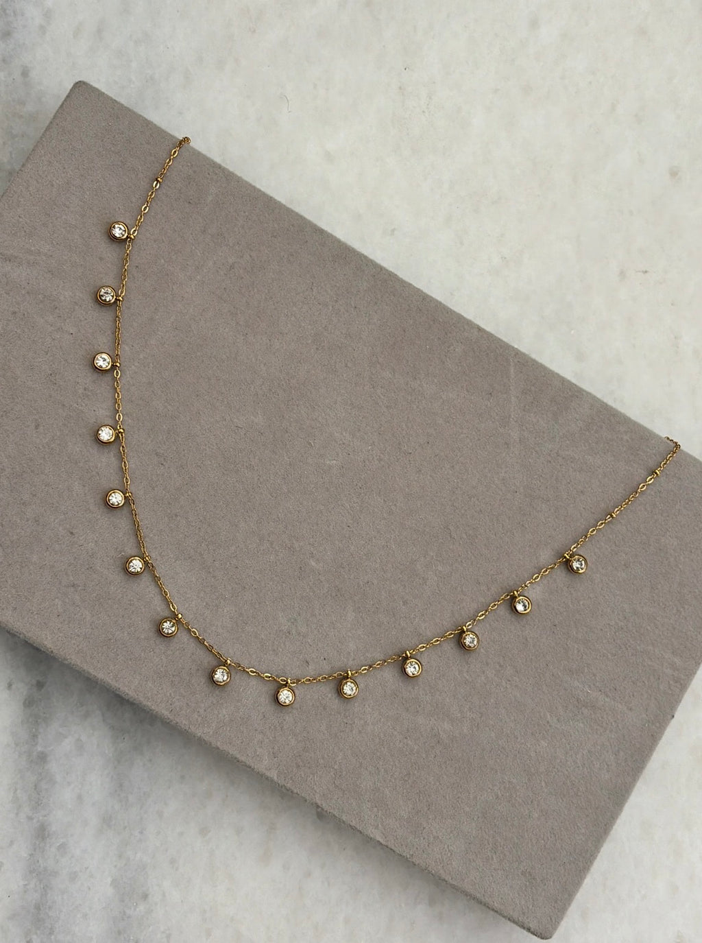 White crystal necklace