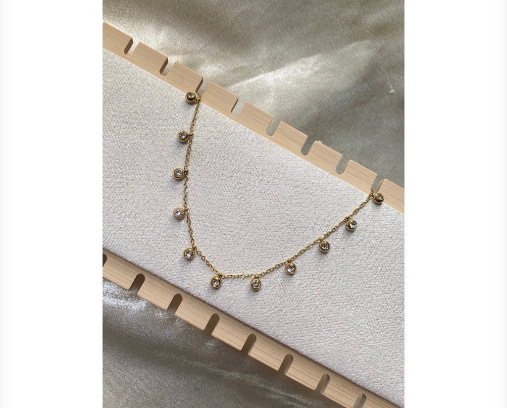 White crystal necklace