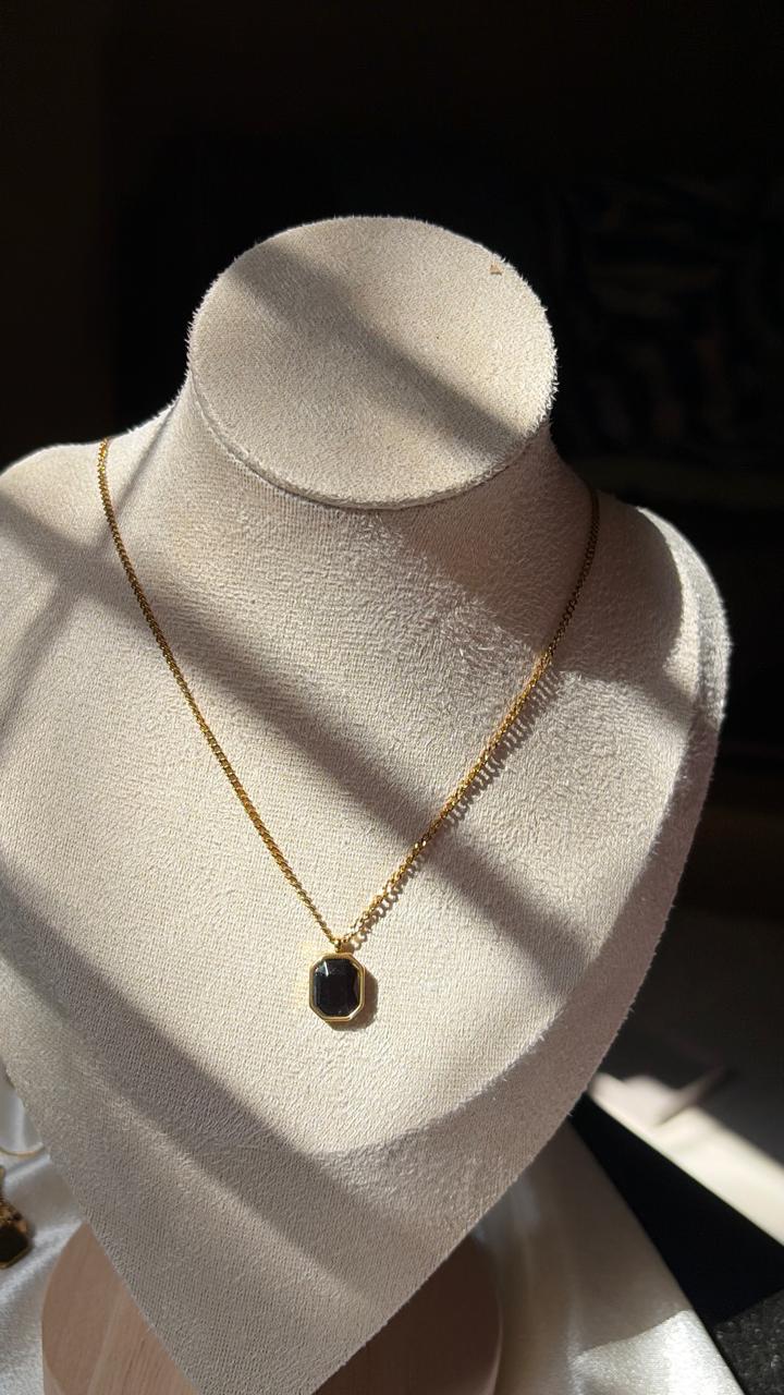 Black stone Necklace