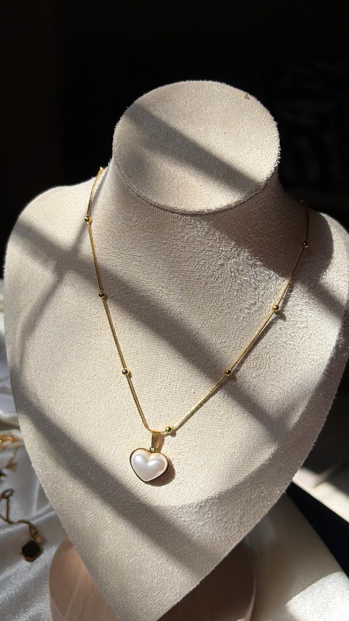 Pearl Heart Necklace