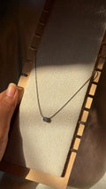 Silver Solitaire Necklace